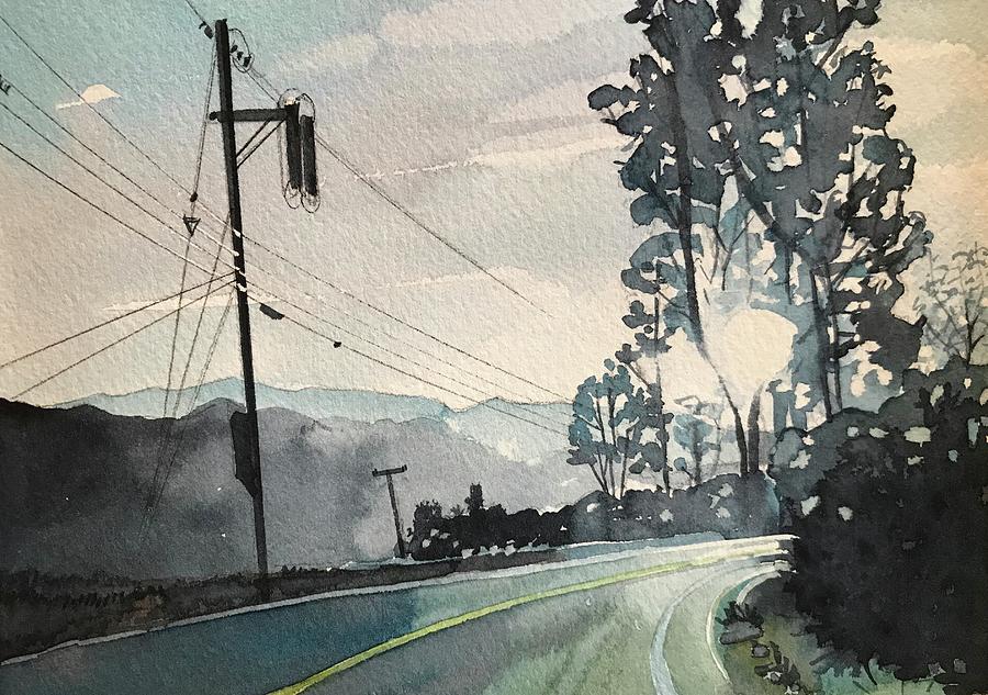 Sunset Painting - Mulholland Highway - Late Afternoon  by Luisa Millicent