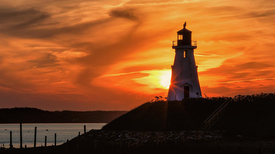 Mulholland Lighthouse Sunburst Photograph by C  Renee Martin