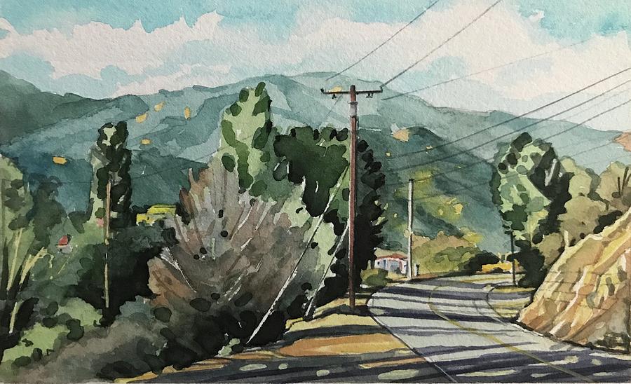 Santa Monica Painting - Mulholland - Spring  by Luisa Millicent