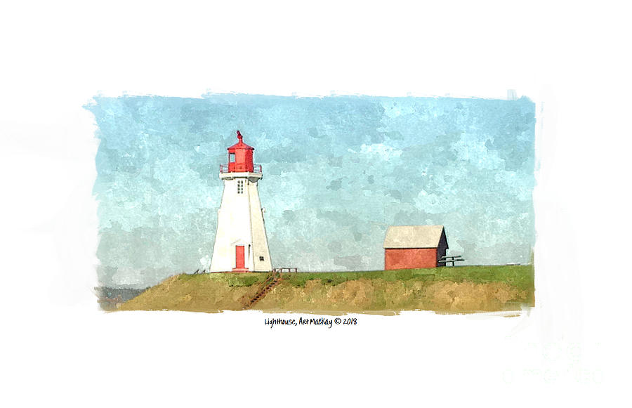 Mullholand Lighthouse 2 Digital Art by Art MacKay