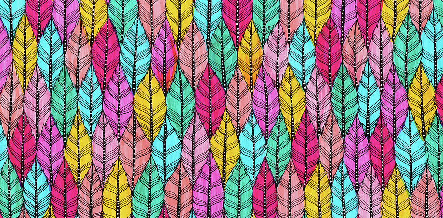 Nature Digital Art - Multi Feathers by Hello Angel