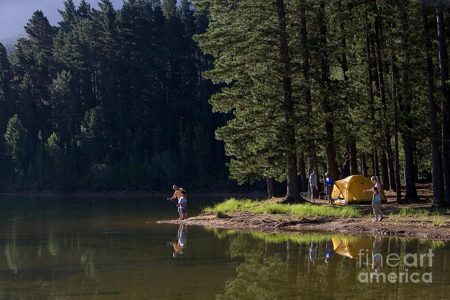 Summer Photograph - Multi-generational Family On Camping by Air Images Summer Photograph - Multi-generational Family On Camping by Air Images