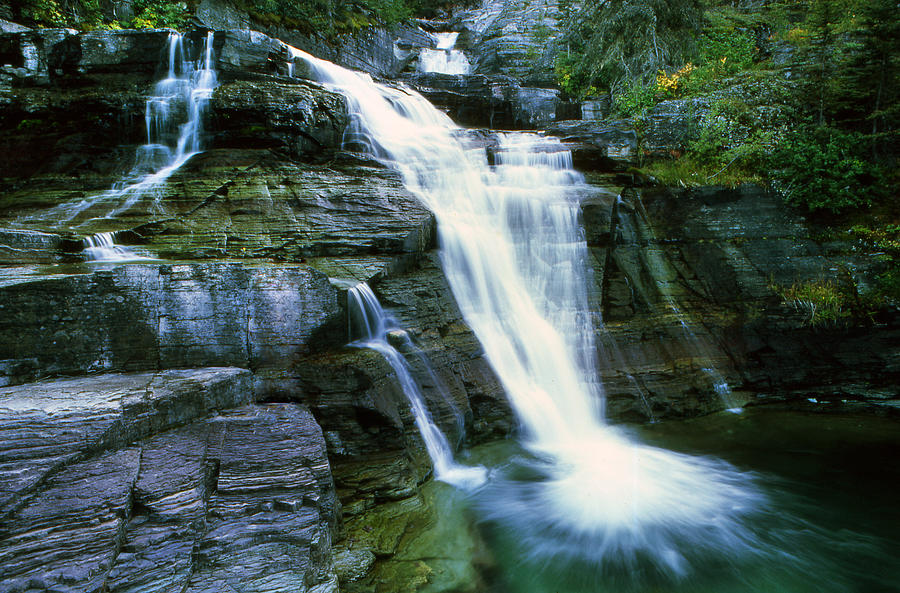 Multi-level Waterfall Photograph by Danielle D. Hughson