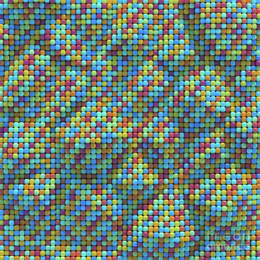 Multicoloured Dots With Texture Photograph by Ktsdesign/science Photo ...