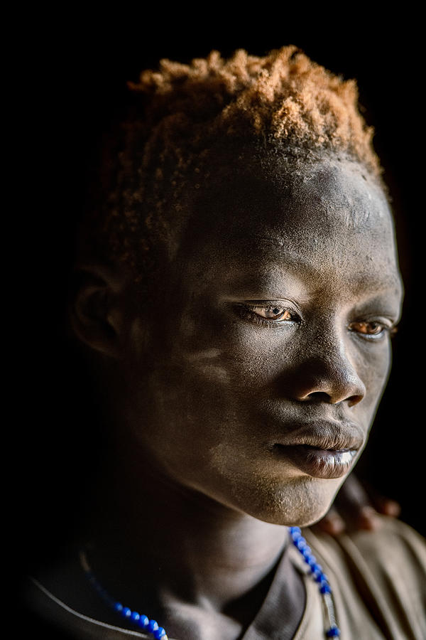 Africa Photograph - Mundari Portait by Trevor Cole
