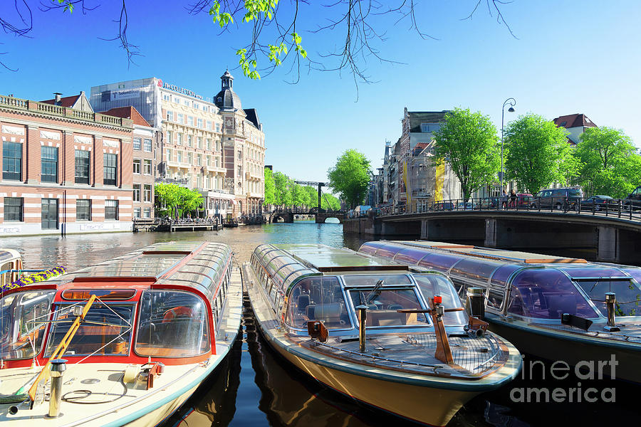 Boats Of  Amsterdam, Netherlands Photograph