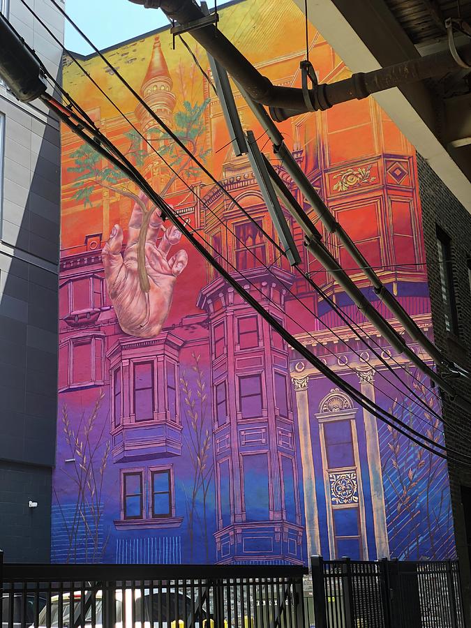 Mural At The L In Chicago Photograph By Linda Barnes