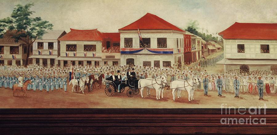 chinese artist depiction of declaration of independence