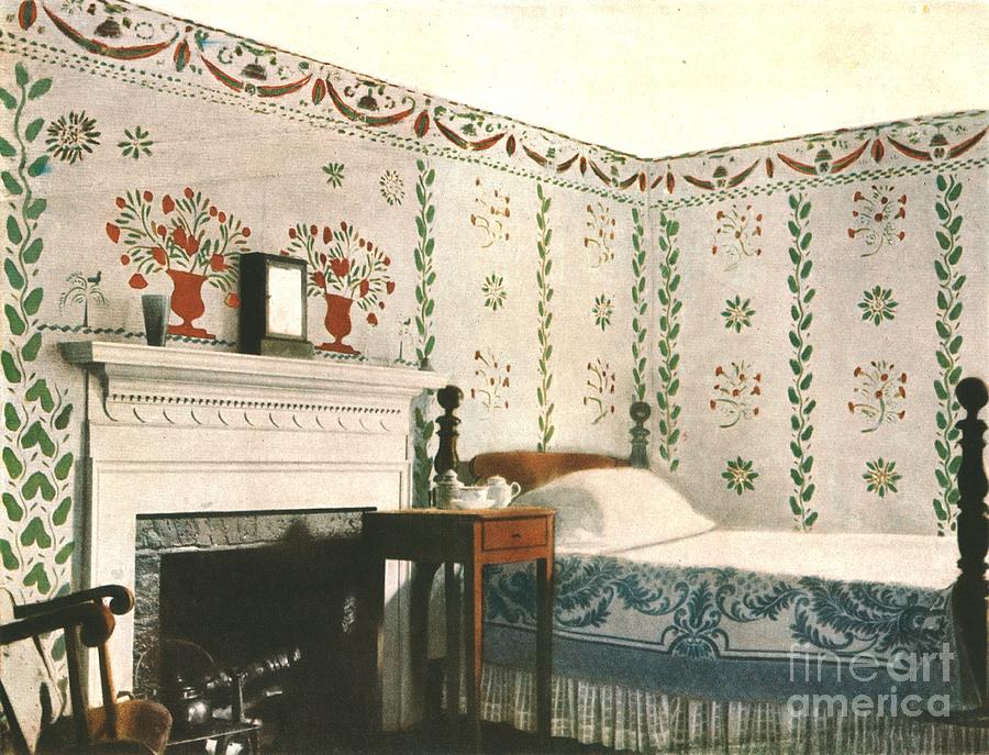 Mural Painting In A Room In Bois House Drawing by Print Collector
