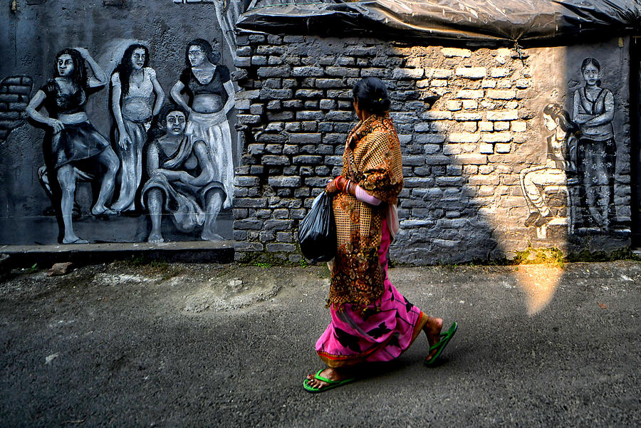 City Photograph - Mural Street by Avishek Das