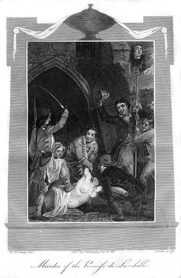 Murder Of The Princess De Lamballe Drawing by Print Collector