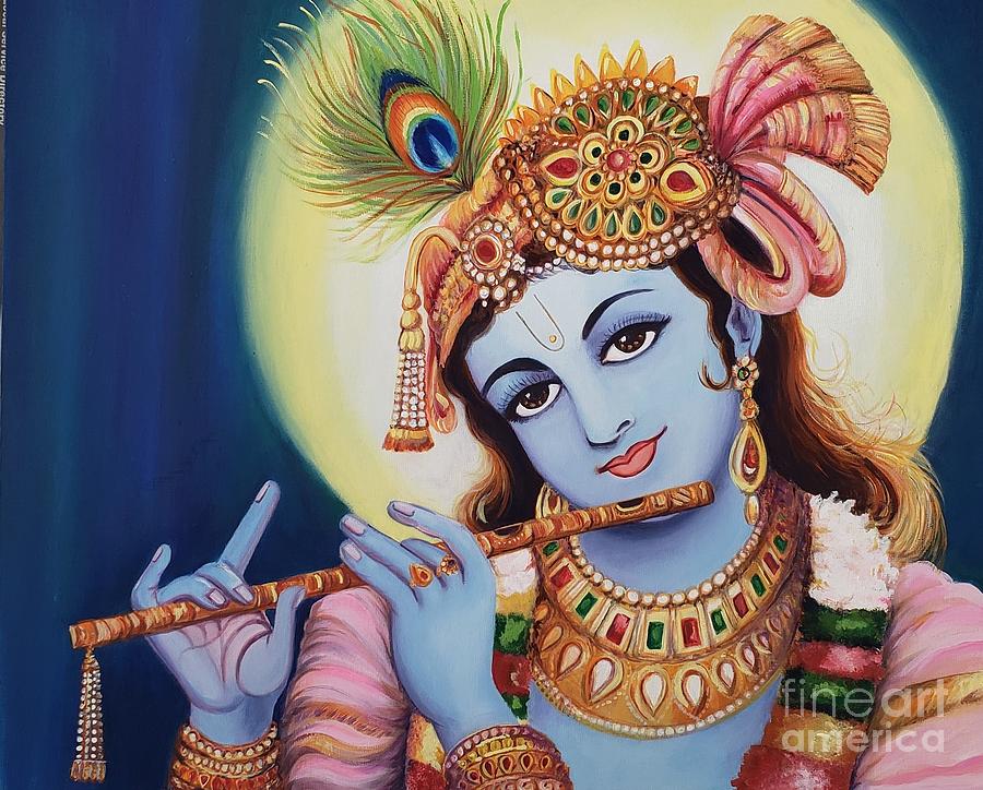 Krishna Painting by Dipali Shah