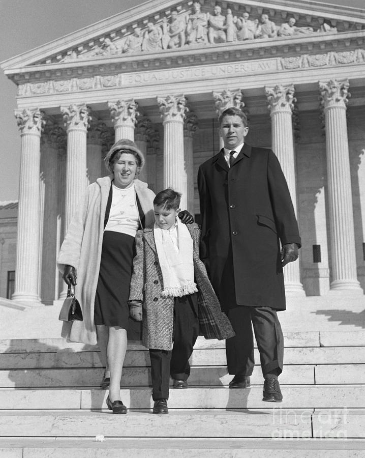 Murray Family Leaving Supreme Court Photograph by Bettmann