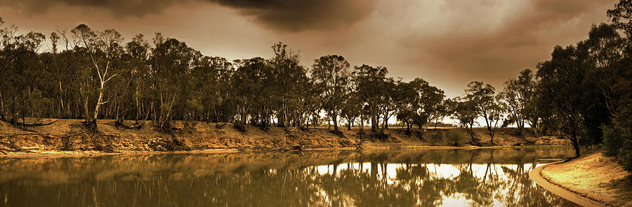 Murray River Panoramic Photograph by Pattapix