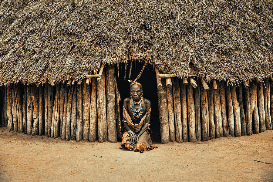 Ethiopia Photograph - Mursi Home by Svetlin Yosifov