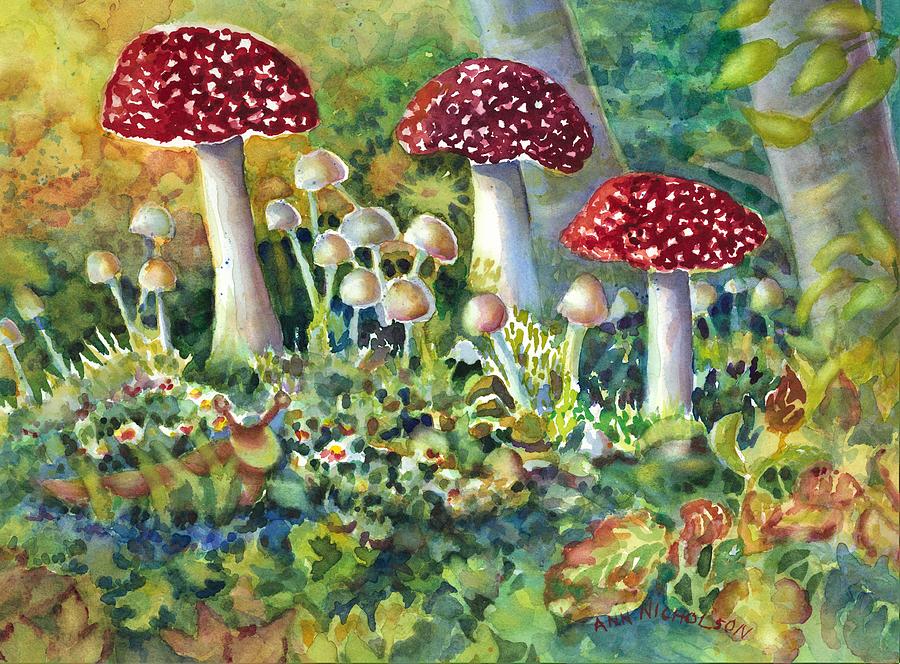 Mushroom and Visitor by Ann Nicholson Mushroom and Visitor by Ann Nicholson