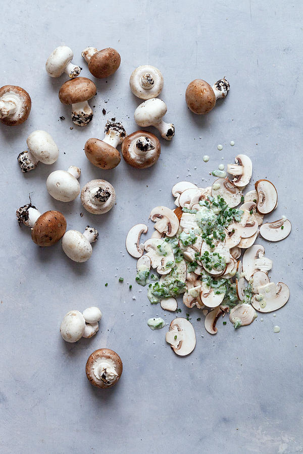 Mushroom Carpaccio Photograph by Akiko Ida
