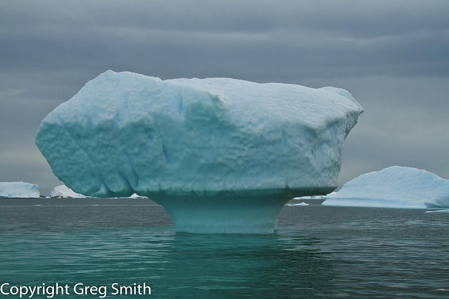 Mushroom Iceburg Antarctica Photograph by Greg Smith