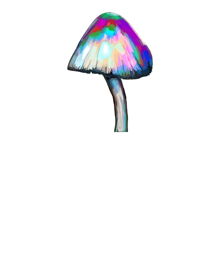 trippy colorful mushrooms