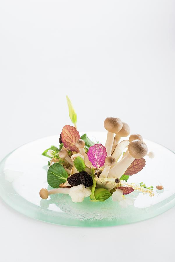 Mushroom Salad With Truffle Vinaigrette Photograph by Great Stock!