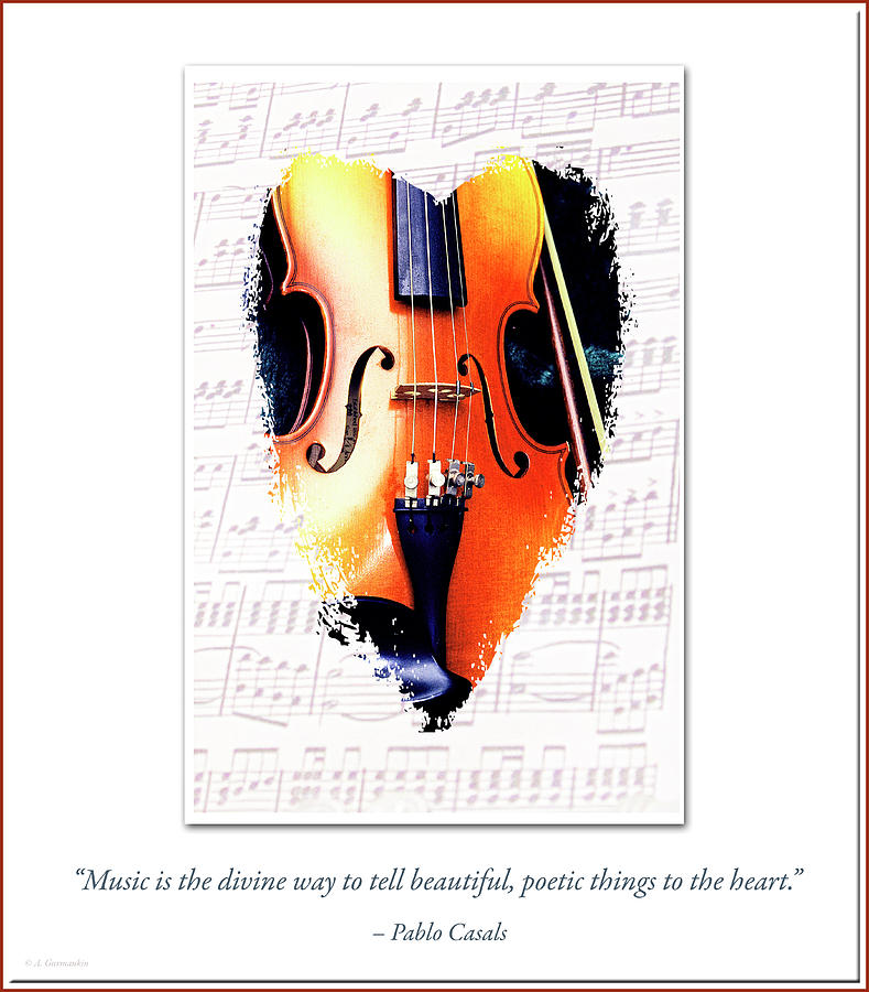 Music and the Heart Digital Art by A Macarthur Gurmankin