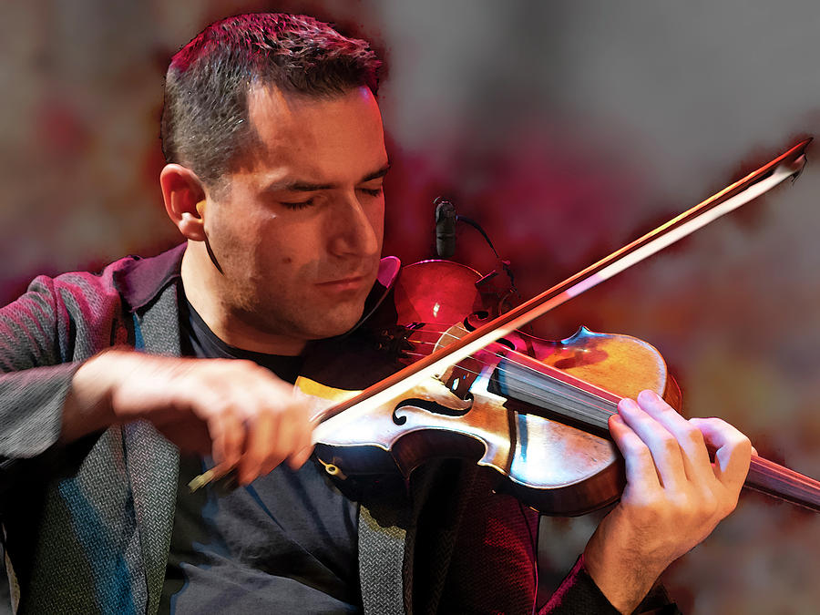 Music Jazz Music Violin player Photograph by Arthur Babiarz