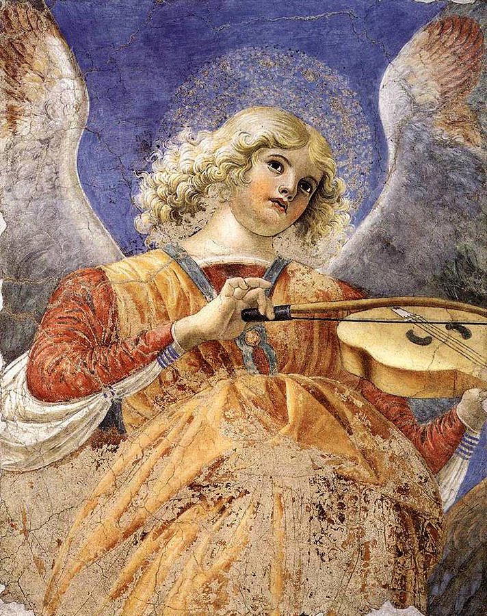 Music Making Angel Painting by Oscar Alonzo - Fine Art America