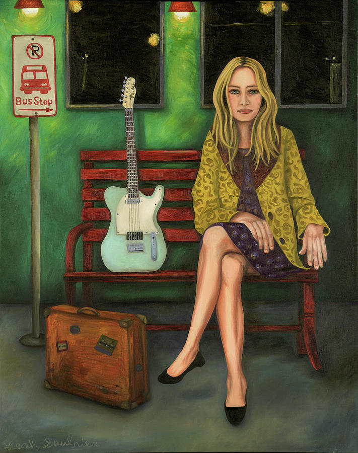 Musician Painting - Music Traveler 2 by Leah Saulnier
