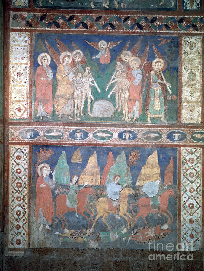 Primitive Painting - Musical Angels And The Flight Into Egypt by Giovanni And Stefano