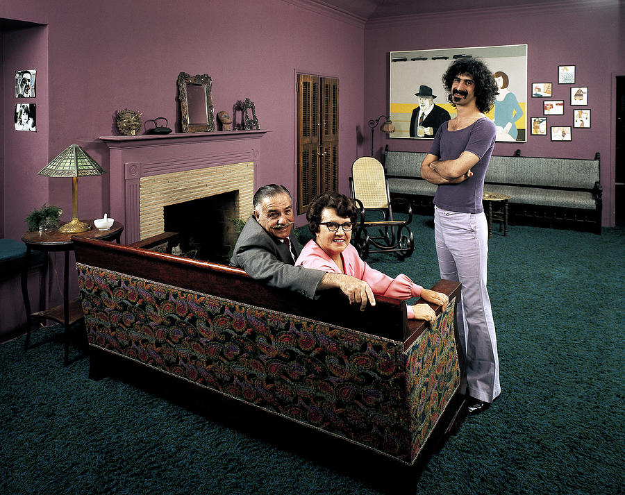 Musician Frank Zappa R W. Parents L-r Photograph by John Olson Musician Frank Zappa R W. Parents L-r Photograph by John Olson
