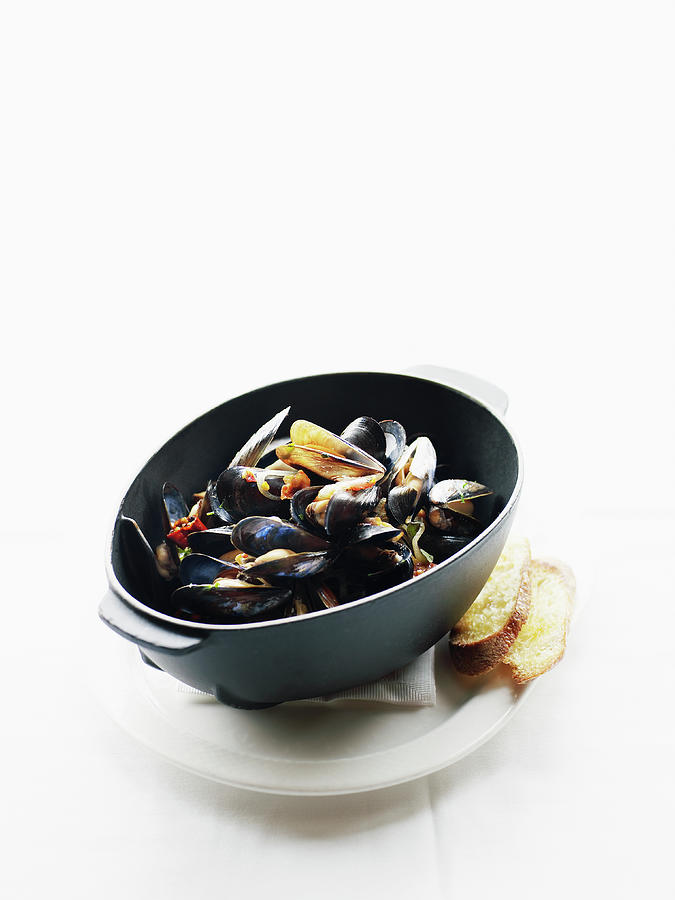 Mussels With House Made Pancetta Photograph by Thomas Barwick