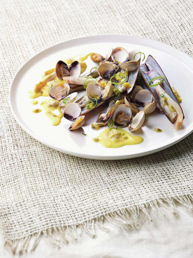 Mussels With Passion Fruit Sauce Photograph by Atelier Mai 98