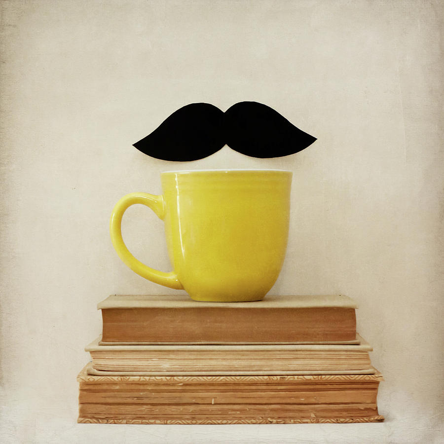 Mustache And Yellow Mug Photograph by Laura Ruth Mustache And Yellow Mug Photograph by Laura Ruth