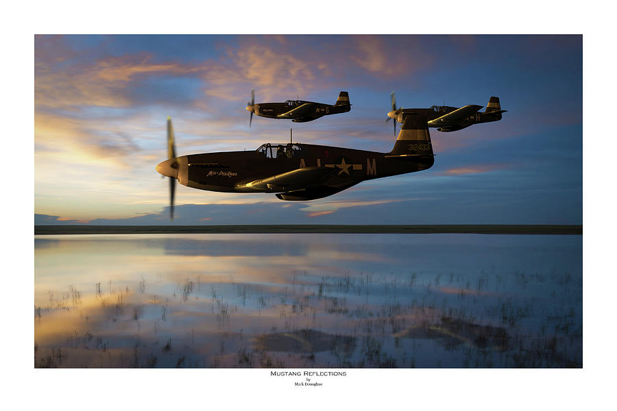 Mustang Reflections - Titled Digital Art by Mark Donoghue