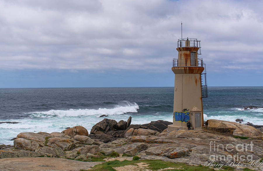 Muxia lighthouse Photograph by Barry Bohn