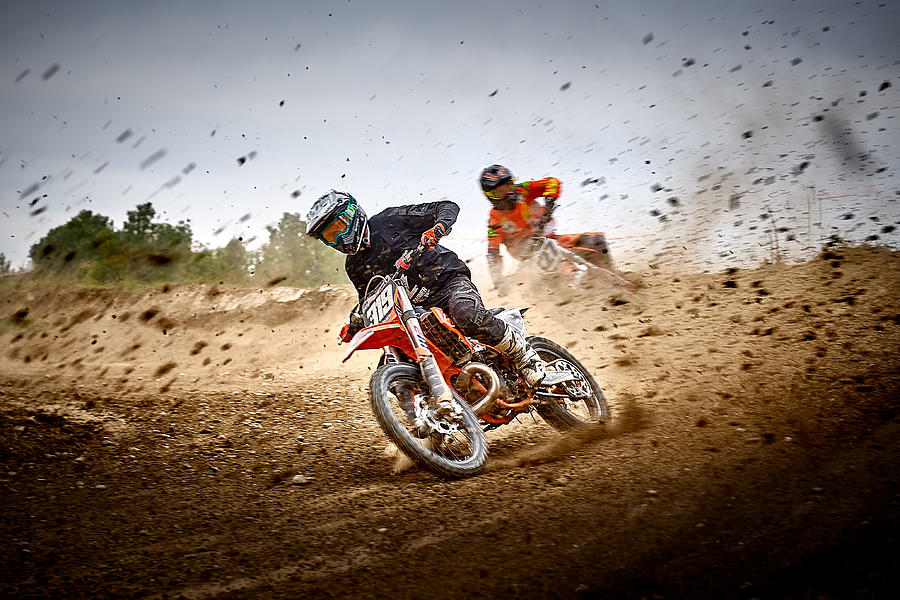 Action Photograph - Mx Race by Wolfgang Hackl