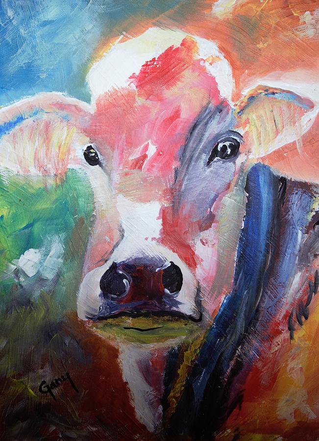 My Beautiful Cow Painting by Gary Smith