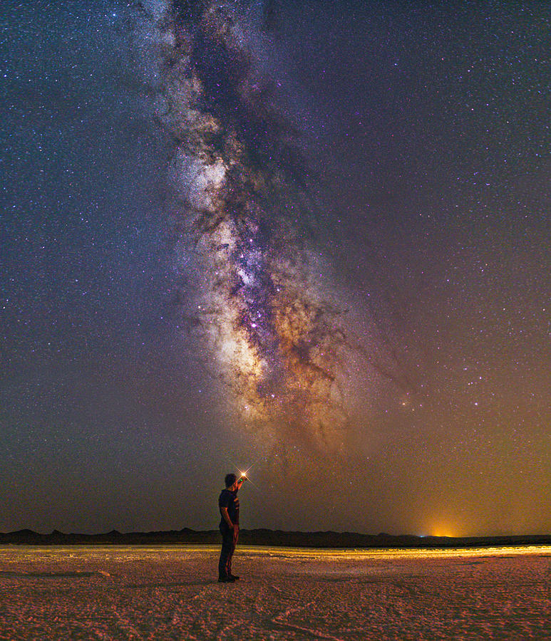My Birthday And The Galaxy Photograph by Amir Ahmadzadeh