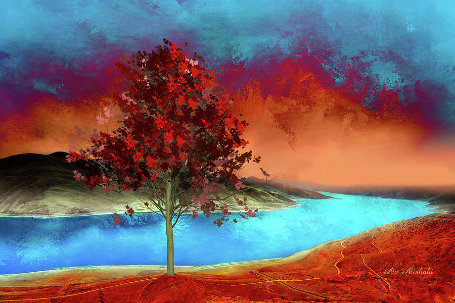 Landscape Mixed Media - My Colorful World by Ata Alishahi