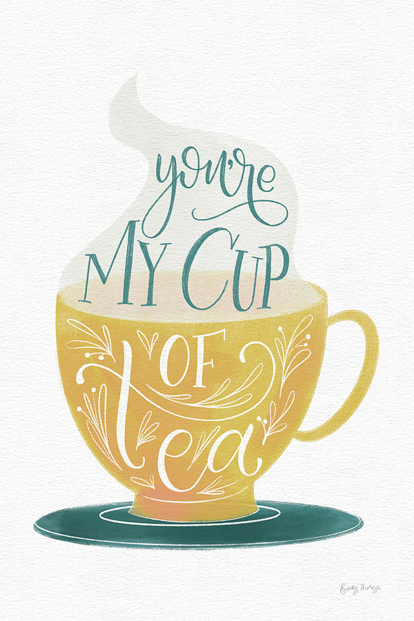 Coffee Drawing - My Cup Of Tea by Becky Thorns