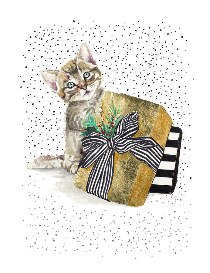 Animal Mixed Media - My Cute Present II by Patricia Pinto