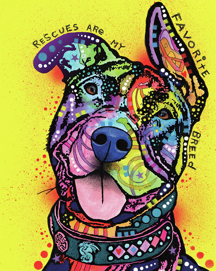 Animal Mixed Media - My Favorite Breed by Dean Russo