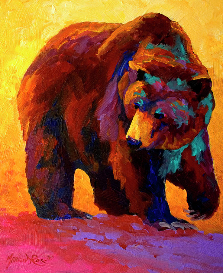 Animal Painting - My Fish Grizz by Marion Rose