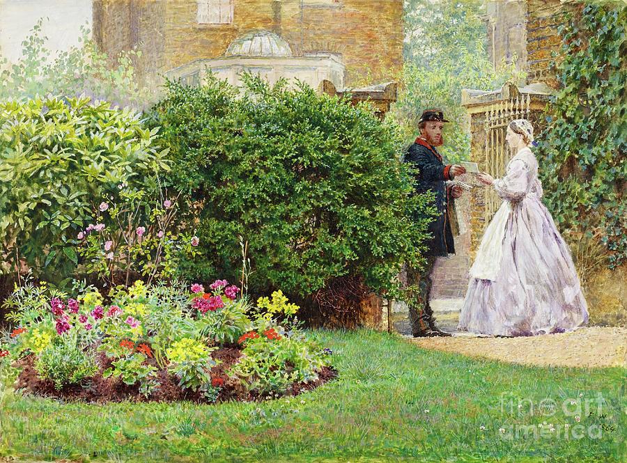 My Front Garden, 1864 Painting by Frederick Walker - Fine Art America