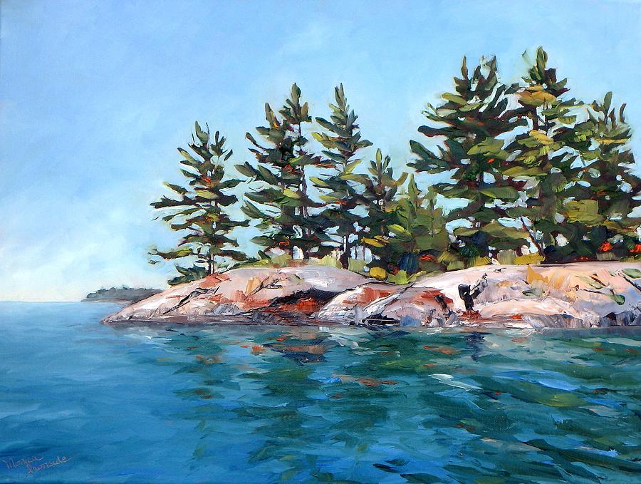 My Georgian Bay Painting by Monica Ironside