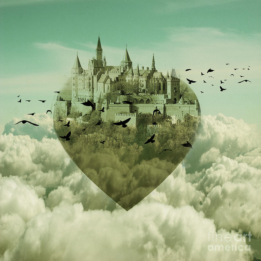 My Heart is My Castle 01 Painting by Gull G