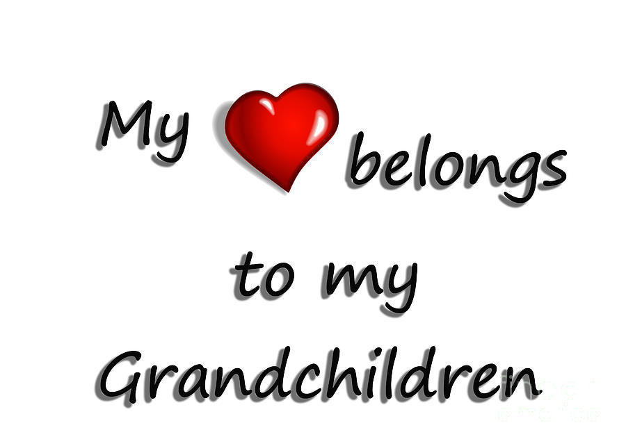 My heart May Grandchildren Digital Art by Sandra Clark