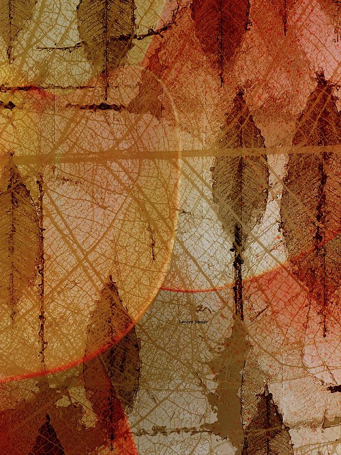 Abstract Mixed Media - My Impression of Autumn by Lenore Senior
