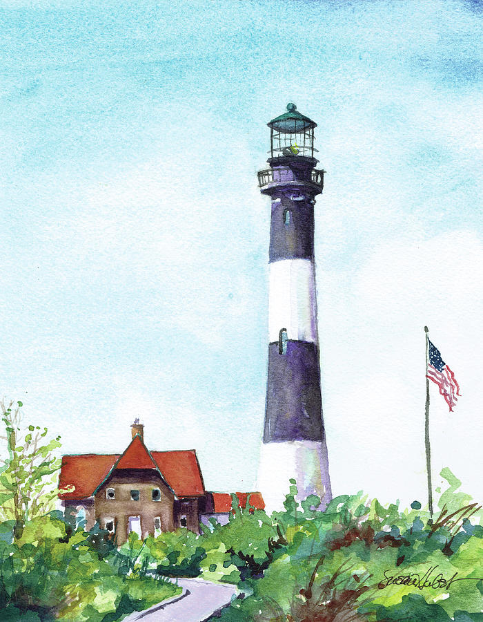 My Lighthouse Painting by Susan Herbst