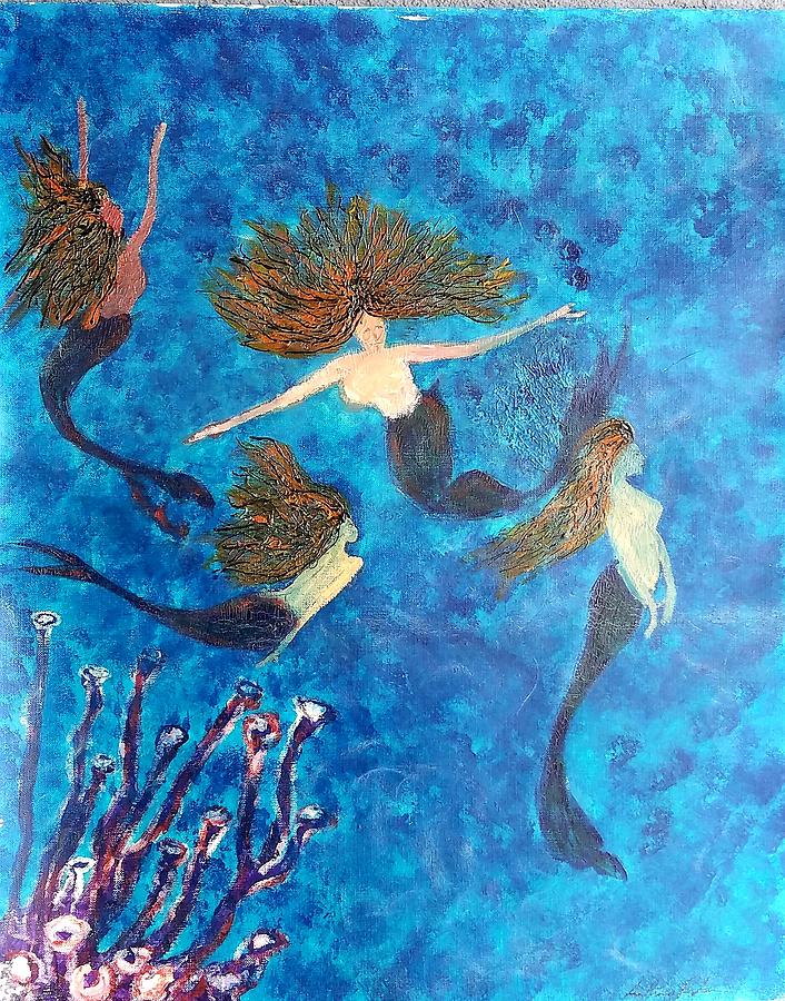 My Mermaids Painting by Anthony Robinson - Fine Art America